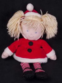 Carters Girl Doll Christmas Santa Baby Lovey Plush